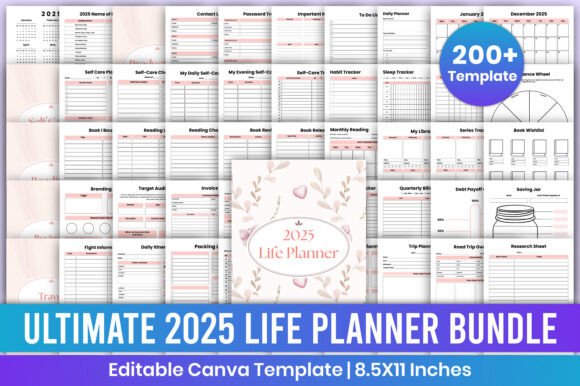 2025 All-in-One Canva Planner Bundle