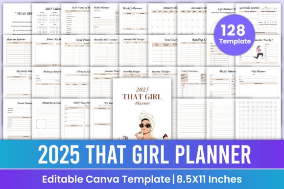 2025 All-in-One Canva Planner Bundle