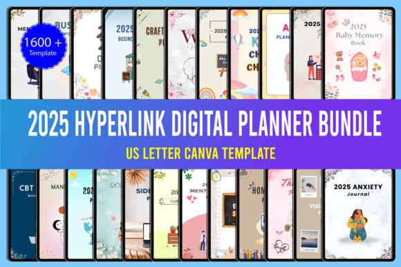 2025 Hyperlink Digital Planner Bundle