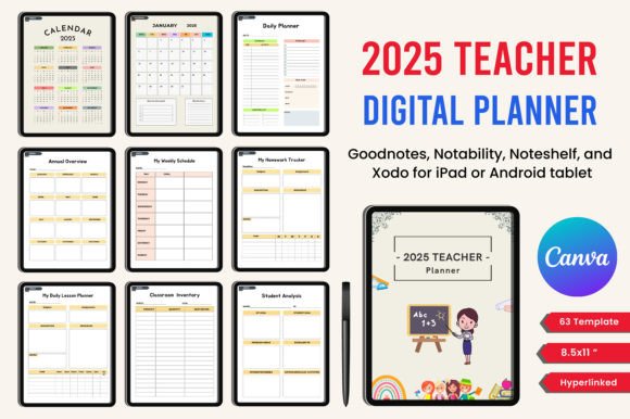 2025 Hyperlink Digital Planner Bundle