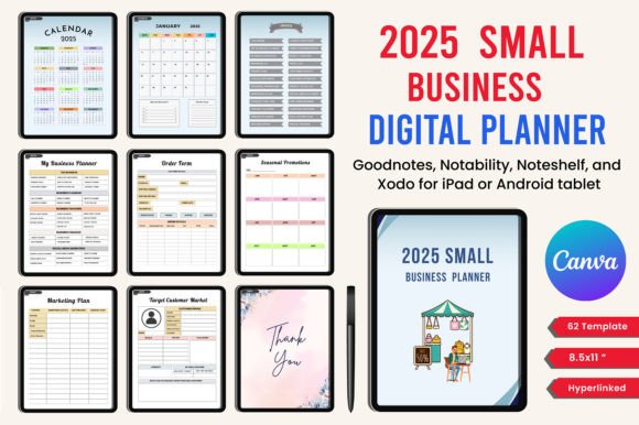 2025 Hyperlink Digital Planner Bundle