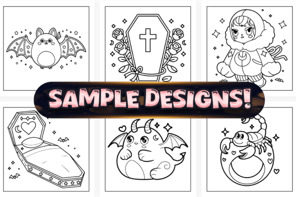 Bold Easy Creepy Kawaii Coloring Book