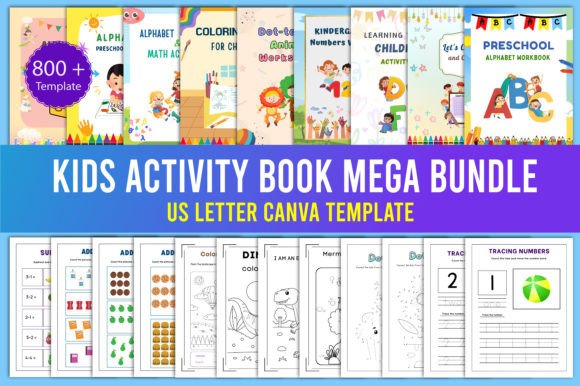 Kids Activity Book Mega Bundle