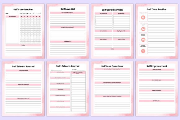 Self-Love Journal Bundle Canva Template