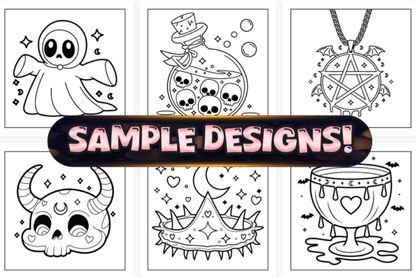 Bold Easy Creepy Kawaii Coloring Book